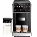 EUHOMY Automatic Espresso Machine with Built-in Grinder and Milk Frother