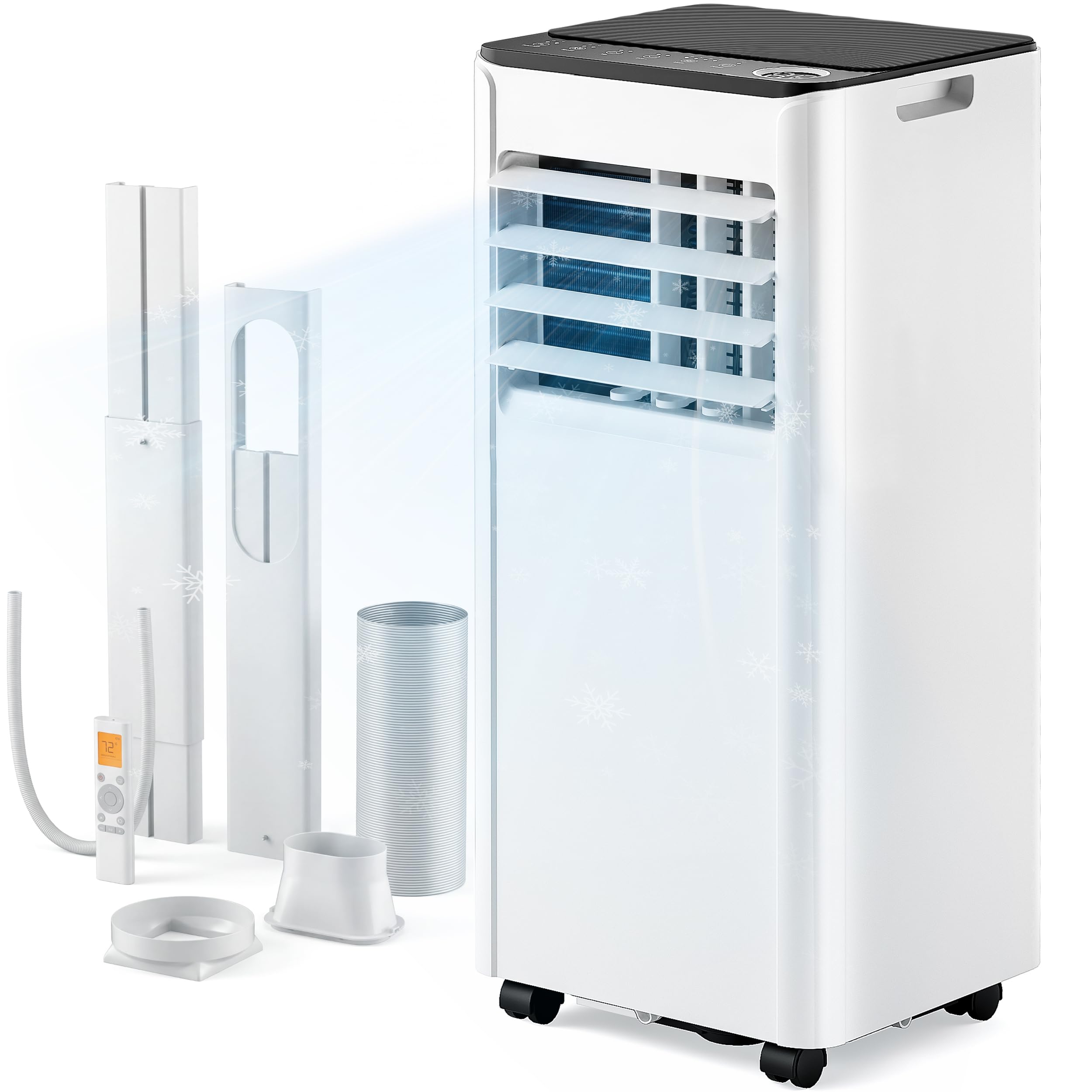 EUHOMY 8000 BTU Portable Air Conditioners, 4-in-1 AC Unit, 350 CFM for Room