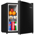 EUHOMY 1.7 Cu.Ft Mini Fridge, Reversible Door Compact Refrigerator, Black