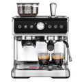 EUHOMY Espresso Machine with Grinder and Milk Frother, 20 Bar Pressure System