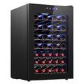 EUHOMY 45 bottle Wine Cooler Refrigerator, Wine Fridge Glass Door, Black
