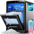 EUHOMY Nugget Ice Maker Countertop, 44Lbs/24H Sonic Ice Maker Machine, Self-Cleaning Pellet Ice Makers with Ice Scoop&Basket, Countertop Pebble Ice Maker for Home/Kitchen/Office