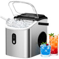 EUHOMY Ice Maker Countertop with Handle, 9 Ice Cubes Ready in 6 Mins